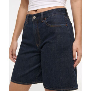NWT Abercrombie and Fitch Trevor Project Pride Mid Rise Jean Shorts Jort Size 31